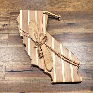 California Bamboo Serving Board & Spreader
